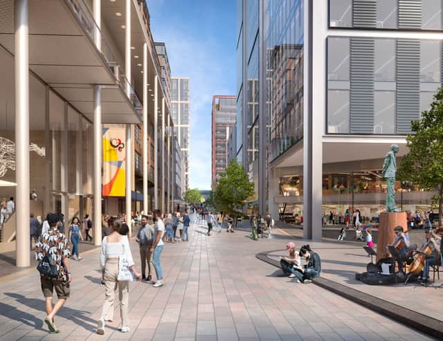 Sauchiehall Street would extend further east under current plans