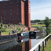The canal cafe has opened at The Whisky Bond in North Glasgow