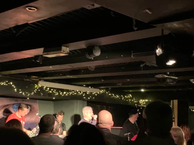 Ian Donaldson for H2O on stage at The Admiral