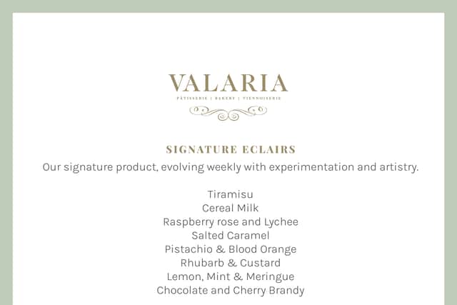 Take a first look at Valaria’s menu ahead of the opening on Byres Road next week!