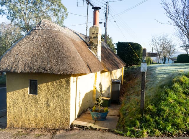 The Ye Olde Toll House in the village of Newton Poppleford  near Sidmouth, Devon, as it goes up for auction. 