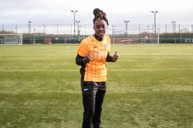 Glasgow City have signed USA striker Miracle Porter (Image: GCFC x Georgia Reynolds)