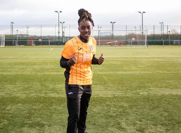 Glasgow City have signed USA striker Miracle Porter (Image: GCFC x Georgia Reynolds)