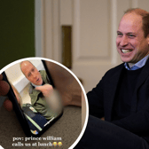 Prince William shocked the teens during their school lunch break