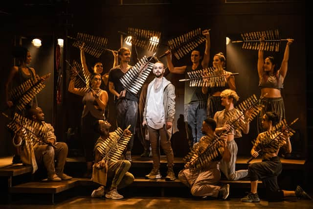 Jack Hopewell and the company of the North American Tour of Jesus Christ Superstar