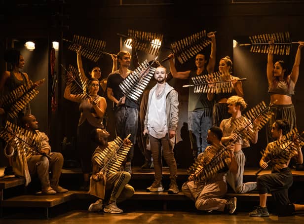 Jack Hopewell and the company of the North American Tour of Jesus Christ Superstar