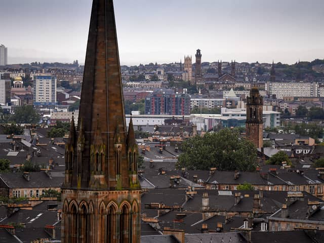 A view over Glasgow Southside from Queen’s Park