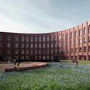 The new U-shaped flats will be built next to Ibrox stadium