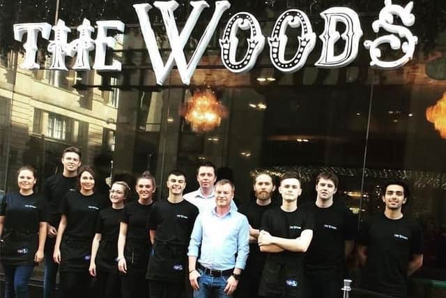 The original staff of The Woods when it first opened. 