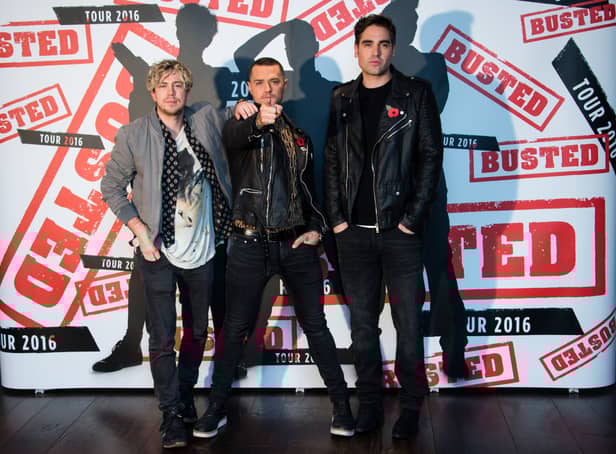 James Bourne, Matt Willis and Charlie Simpson pictured during 2016 comeback. (Getty Images)