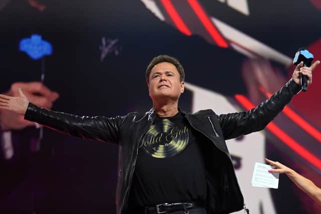 Donny Osmond will bring his popular Vegas production to Glasgow’s OVO Hydro on Sunday December 3.