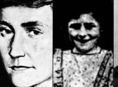 True Crime hero Graphic LS: Bible John left, Betty Alexander middle, James Griffiths right