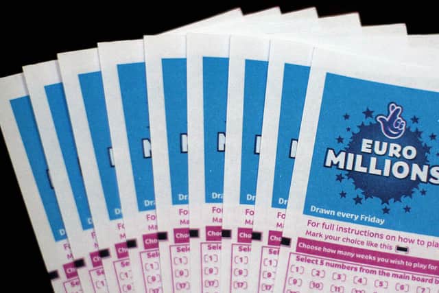 Lottery tickets for the EuroMillions jackpot