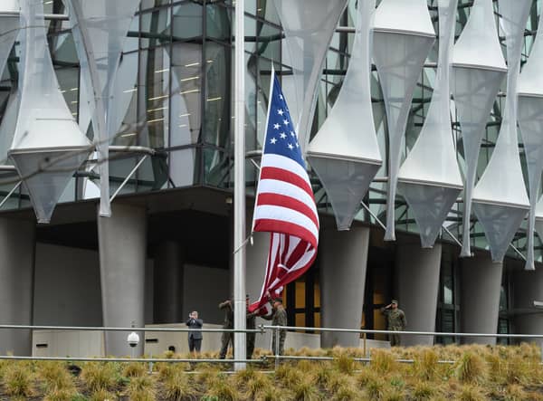US Embassy in London in 2018. (Photo by Leon Neal/Getty Images)