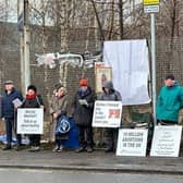Queen Elizabeth University Hospital abortion protestors have began protesting today (February 22) where they will remain for 40 days over lent.