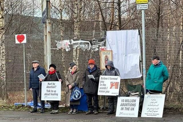 Queen Elizabeth University Hospital abortion protestors have began protesting today (February 22) where they will remain for 40 days over lent.