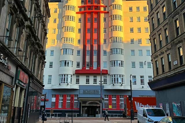 A view of the Beresford building from Elmbank Street