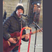 One busker has set TikTok alight with his hilarious original song