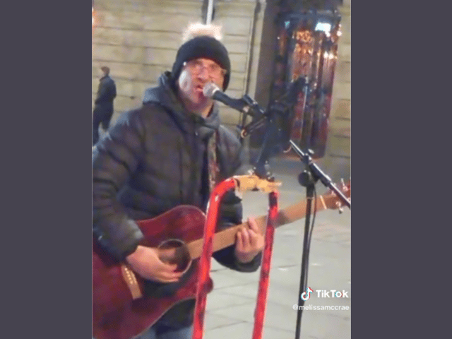 One busker has set TikTok alight with his hilarious original song