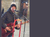 One busker has set TikTok alight with his hilarious original song
