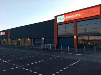 The Home Bargains at St Rollox retail park near Sighthill