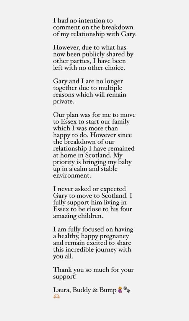 Laura Anderson Statement Instagram 