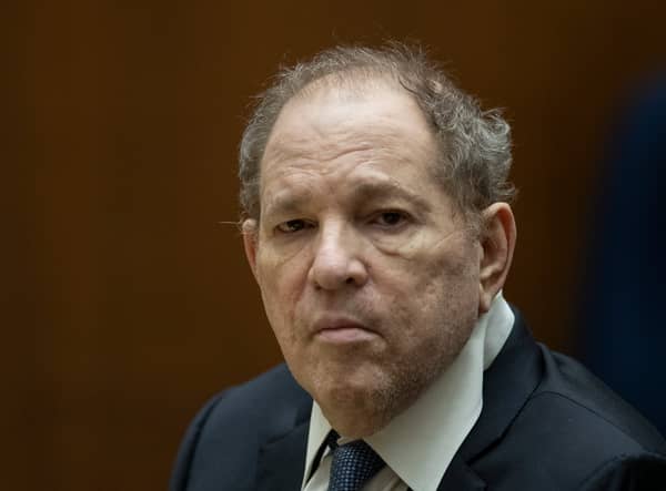 Former film producer Harvey Weinstein appears in court at the Clara Shortridge Foltz Criminal Justice Centre on October 4, 2022 in Los Angeles, California.  (Photo by Etienne Laurent-Pool/Getty Images) 
