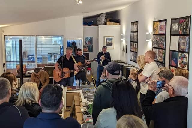 The label often holds impromptu gigs in their record store in the Hidden Lane in Finnieston