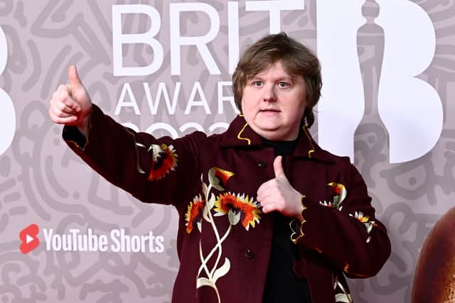 Lewis Capaldi attends The BRIT Awards 2023  at The O2 Arena on February 11, 2023 in London, England. (Photo by Gareth Cattermole/Getty Images)