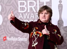 Lewis Capaldi attends The BRIT Awards 2023  at The O2 Arena on February 11, 2023 in London, England. (Photo by Gareth Cattermole/Getty Images)