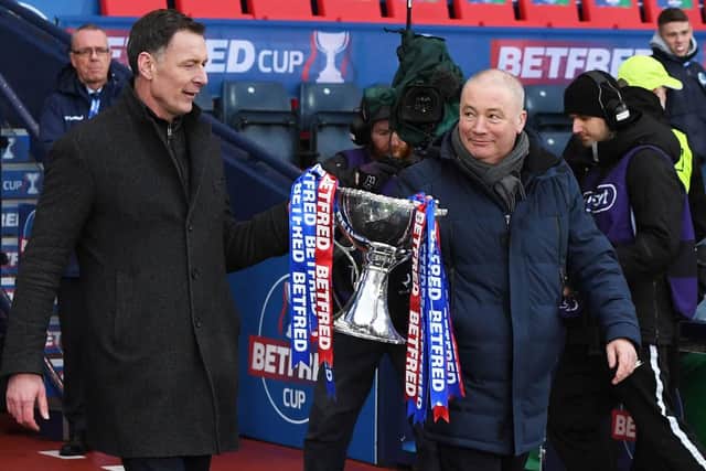 Chris Sutton and Ally McCoist will lead the punditry line-up for Sunday’s Viaplay Cup Final (Image: SNS Group)