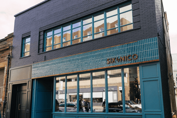 The shopfront for the new Six by Nico on Byres Road