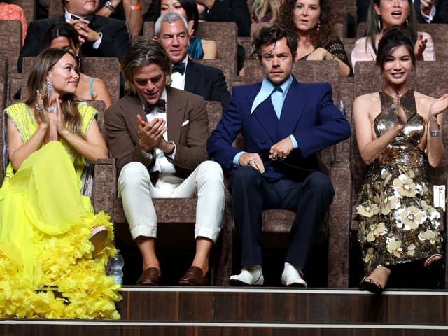 Chris Pine has revealed what was said during the infamous Harry Styles spitting video.
