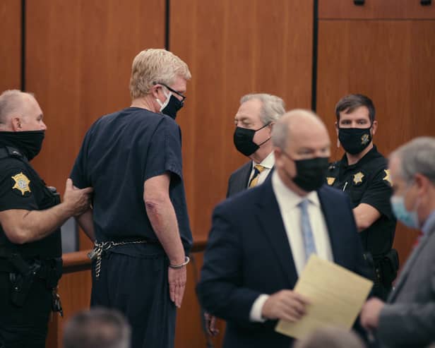 Disgraced former US lawyer Alex Murdaugh (centre) was convicted of the murder of his wife and son. (Photo: courtesy of Netflix)