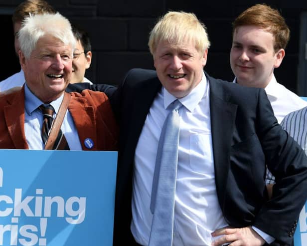 Boris Johnson and his father Stanley