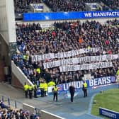 ‘Time for change’ - Union Bears unveil banner in protest against the Rangers board