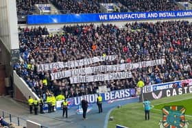 ‘Time for change’ - Union Bears unveil banner in protest against the Rangers board