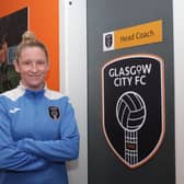 Leanne Ross has been appointed the permanent Head Coach of Glasgow City following a successful interim spell (Georgia Reynolds X GCFC)