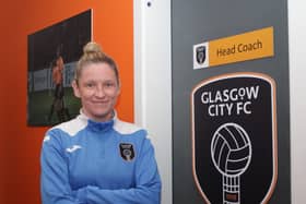 Leanne Ross has been appointed the permanent Head Coach of Glasgow City following a successful interim spell (Georgia Reynolds X GCFC)