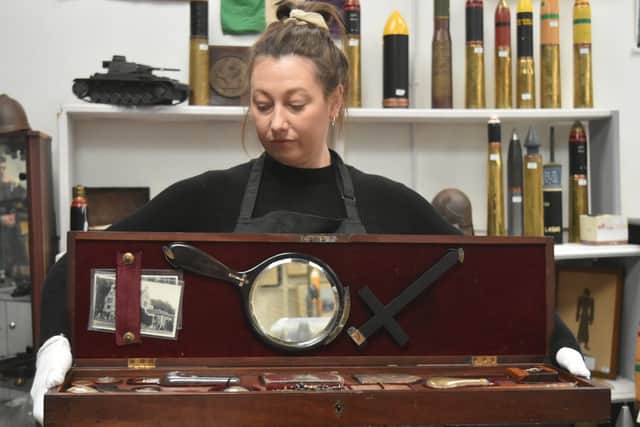 A Victorian vampire slaying kit containing a wooden stake and holy water is up for auction and set to sell for thousands of pounds. The kit which includes a number of tools useful to anyone should they encounter a bloodthirsty vampire originally belonged to a priest living in Wollas Hall, Worcestershire during the late 1800s.