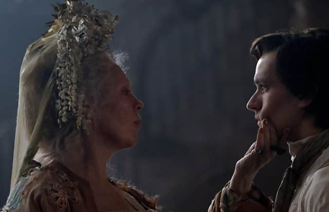 Olivia Colman as Miss Havisham and Fionn Whitehead as Pip (Photo: BBC) 
