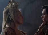 Olivia Colman as Miss Havisham and Fionn Whitehead as Pip (Photo: BBC) 