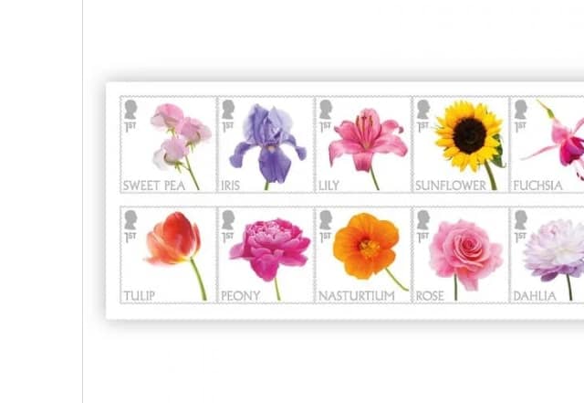 The Royal Mail said the flower collection stamps which feature the silhouette of uncrowned King Charles III are available for pre-order from Tuesday (March 14). 