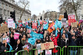 Teachers are  among just one of the many professions striking 