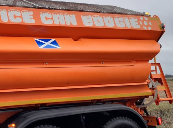 Yes Sir Ice Can Boogie is just one of many Scottish-inspired names given to our fleet of gritters.