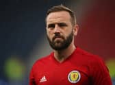 James McFadden assistant manager of Scotland looks on prior to the UEFA Nations League C Group One match between Scotland and Albania at Hampden Park in September 2018