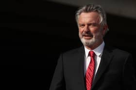 Sam Neill attends the state memorial service for the late former Australian prime minister Bob Hawke