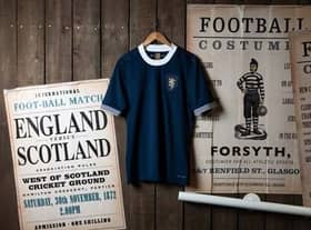 The new Scotland strip marking the 150th anniversary of the national team (Image: Scottish FA)