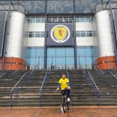 John, who co-owns a goalkeeping academy, is set to complete the 120-mile challenge in one day, (Image: Beatson Cancer Charity)