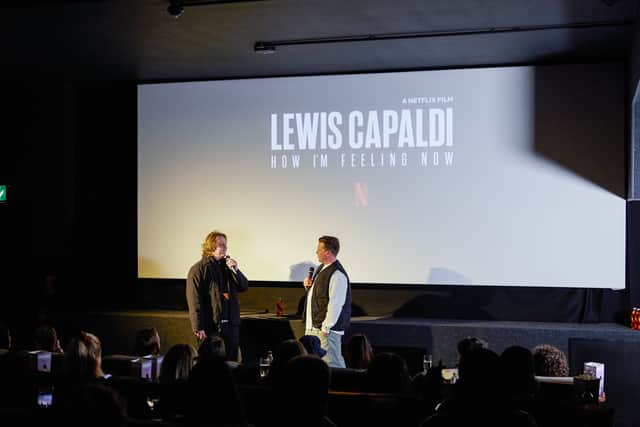 Lewis Capaldi introduces his documentary in Glasgow 